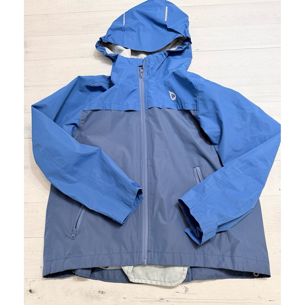 Baleaf kids blue lightweight rain jacket youth small